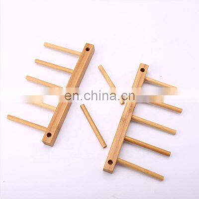 Bamboo Dish Drainer Racks Kitchenware Storage Drain Dish Rack Kitchen Cup Drying Rack photo-3