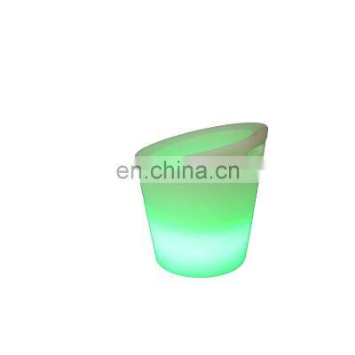 16 colors rechargeable cooler LED ice bucket Waterproof with Colors Changing Glowing Plastic led ice buckets custom large