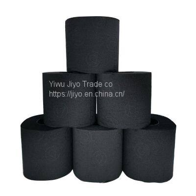 Custom Black Printed Toilet Paper