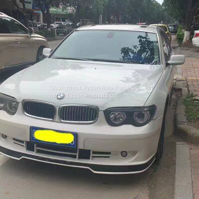 BMW E66 Albino Car Surrounded by the E66 Before and After the Bumper Modification, the Appearance of the Bumper Surrounded