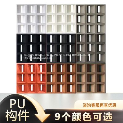 Light PU imitation cultural stone panel Light foam imitation cultural stone villa wall hanging panel