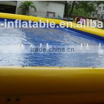 Commercial Round Giant Yellow adult inflatable swimming pools