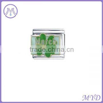 Stainless Steel Live Love Laugh Laser Italian Link Bracelet Charms photo-3