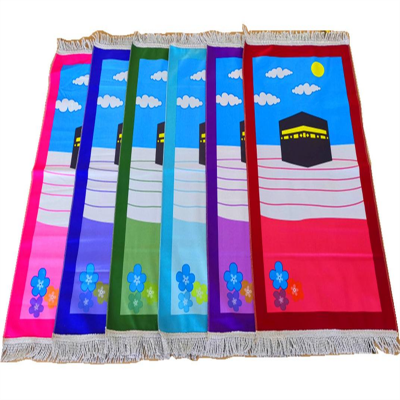 Muslim Foldable Prayer Mat Wholesale With Pocket Islamic Plain Prayer Mat Sejadah Prayer Mat With Backrest photo-4