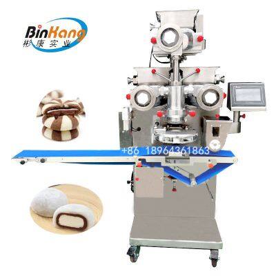 Factory direct sale double filling encrusting machine/bi-color cookies making machine