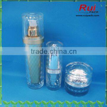 Skin Care Cream Use and Pump Sprayer Sealing Type black airless pump acrylic bottle ,cosmetic acrylic airless bottle