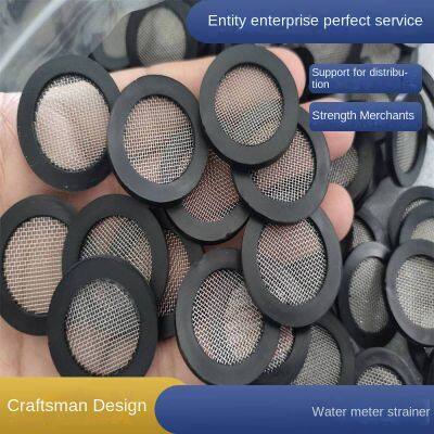 yufeng rubber sealing gasket with filter screen pad, rubber edge for dn20, dn15 304 filter screen, 40 mesh, flat seal