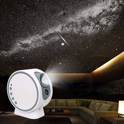 New HD Image Large Projection Area Rotation Replacement Film Universe Star Galaxy Projector Light with Speaker White Noise