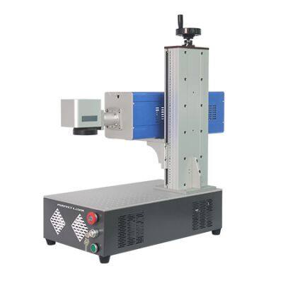 Perfect Laser hot selling 30w 60w plastic leather acrylic PP PET bottle glass wood RF metal tube co2 laser marking machine