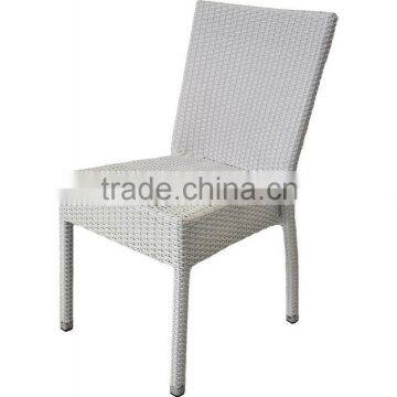 High quality best selling White wicker PE chair with iron frame from Vietnam