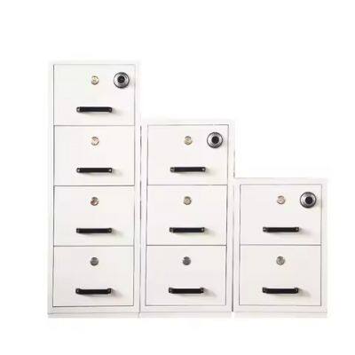 2 3 4 Drawers Steel Fireproof Safe Cabinet Vertical Steel Filing Cabinet