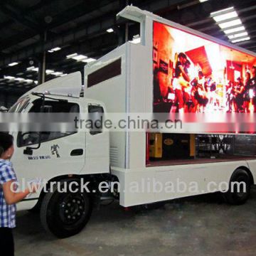 10-12m2 waterproof P10 full color mobile led screen truck,4x2 led truck