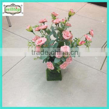 35cm 28 heads mini silk rose wholesale bonsai