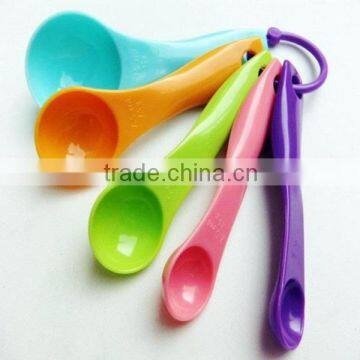 Food grade Plastic 5 Piece Measuring Spoon Set