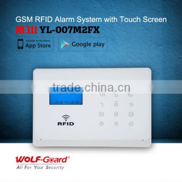 Wireless gsm burglar alarm system with RFID card