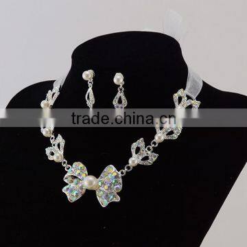 Fashion Style of Lace Pearl Jewelry Set for Wedding Popular Necklace photo-2