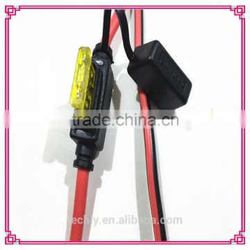 Red Black of Color Tender Ring Terminal Fused Lead Cable Assembly