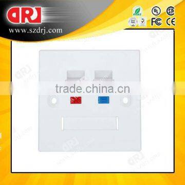 Made in China 2 ports faceplate 86x86