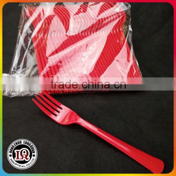 Custom Cutlery Red Plastic Fork