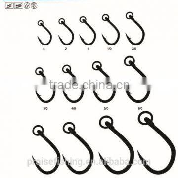 White Nickle high carbon steel PR-5105R GORILLA WITH HEAVY RING wholesale fishing hook