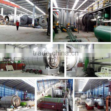 good quality profitable Waste tire become to diesel machine for recycling tire plastic rubber to oil deisel fuel