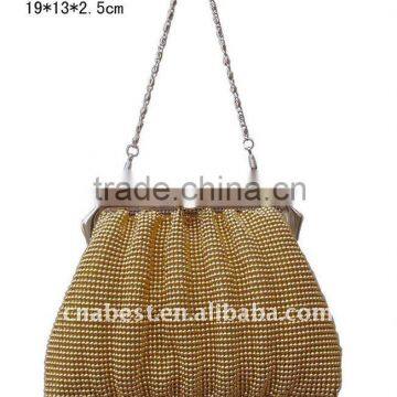 Aluminium gold mesh bag,carry bag