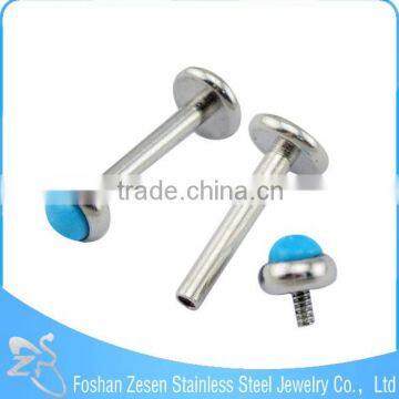 316l Stainless Steel Body Piercing Jewelry Lip Stud Labret Ring