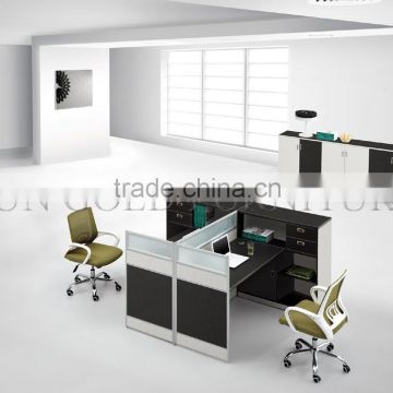 Black & White Wooden Office workstation Cubicle ( SZ-WS372)