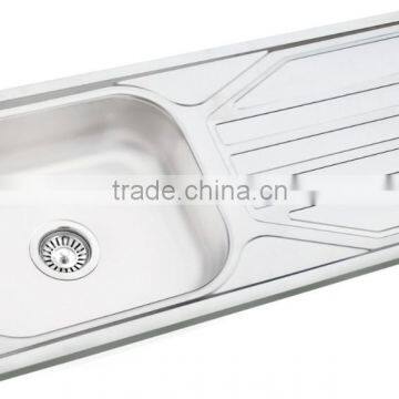 960*430mm XAL9643 single bowl with drainer kitchen sink stainless steel sink for middle east