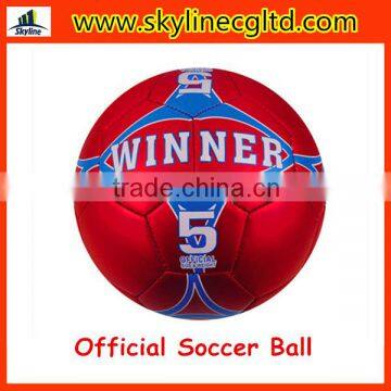 New Best Official Machine Stitched Football,Matte metal leather soccer ball