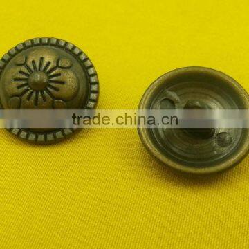 Zinc Alloy Metal Shank Button In Anti-brass Color -- MJ1398 photo-5