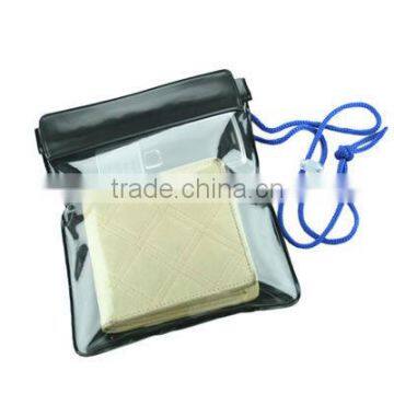 clear pvc waterproof wallet beach pouch