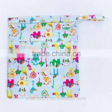 AnAnBaby Printed Pul Fabric Baby Diaper Bags With Zipper photo-6