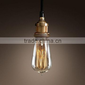 glass E27 vintage style pendant light