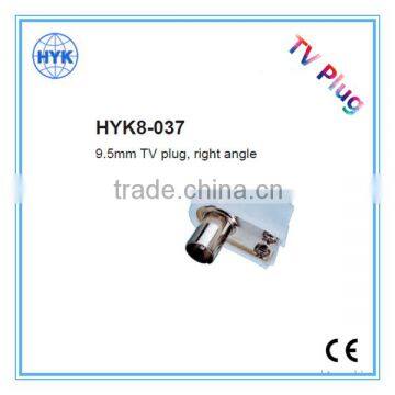 9.5mm TV Plug/TV Jack/angle Type/coaxial Connector Screw Type/audio & Video Plug