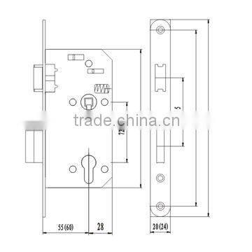 European Lock Security Zinc Alloy Cam Door Lock Cylinder Lock photo-2