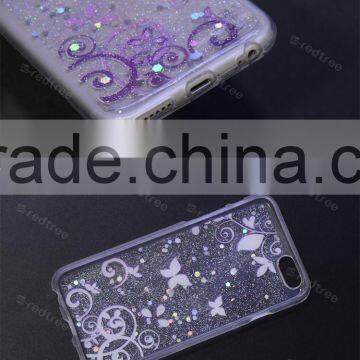 Hot Popular Heart Pattern With Glitter Tpu Cell Phone Cover Case photo-3