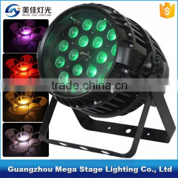 high quality 18x10w 4in1 dmx512 led zoom par can ip65 led stage light