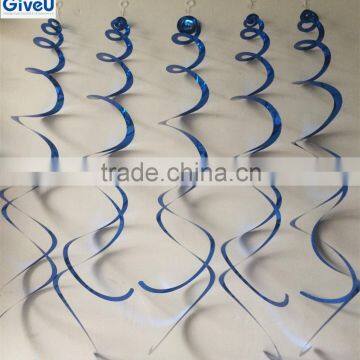 Blue Color 5Pack Celling Foil Hanging Decor Birthday Decoration Items