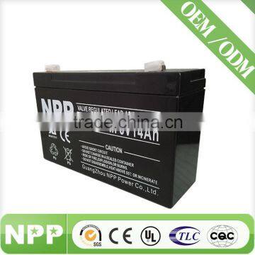6V14AH Small 6 Volt Rechargeable Vrla Battery photo-3