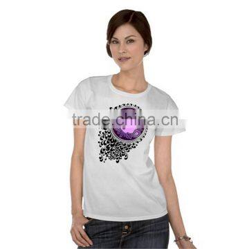 China OEM Plain Cotton T-shirts Women photo-2