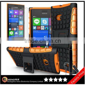 Keno 2015 New Fashioned Cover for Nokia Lumia 730 TPU+PC 2-in-1 Kickstand Armor Case