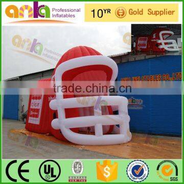 2014 HOT selling bespoke gaint inflatable football helmet tunnel