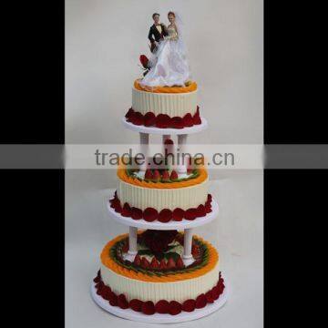 Wholesale 3-tier fashion acrylic cake cake stand for home/party/hotel/banquet/wedding decoration (S1520)