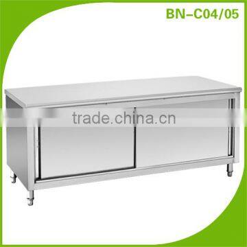 SS Work Table Cabinet Flat Top (201 or 304 Stainless Steel)