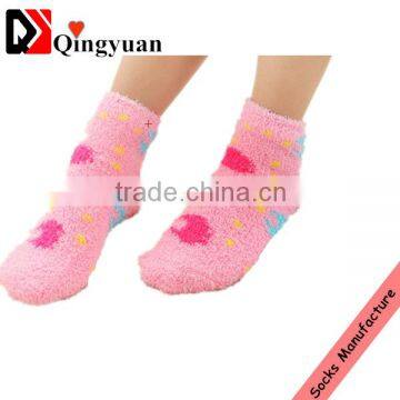 fashion design cute patten top quality microfiber socks for women