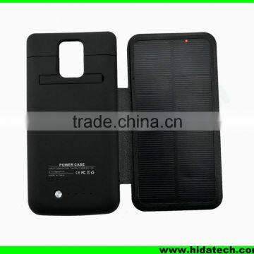 Hot selling 4800mah solar panel charger case for samsung galaxy note 4 charger