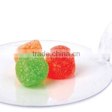 disposable plastic spoon cake dessert candy round dish