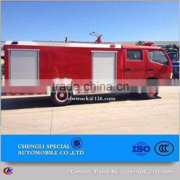 Fire emergency rescue truck (single or double row cab) Custom fire truck--choose your chassis and determine tank volume