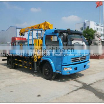 3.2 ton telescoping boom gets up with the heavy and transport vehicle